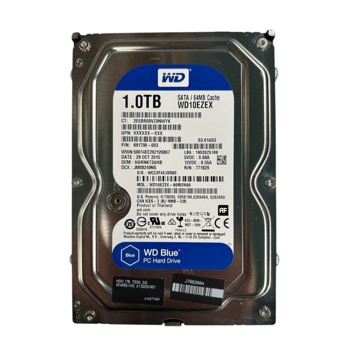 Refurbished WD Blue 1TB 3.5 HDD – Refurbished WD10EZEX..., Computers en Software, Harde schijven, Intern, Desktop, Refurbished