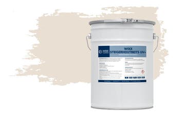 Wixx Steigerhoutbeits UV+ RAL 9001 | Crèmewit 10L, Wit, Nieuw, Beits, Verzenden