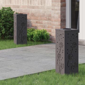 vidaXL Solar LED Pad Licht 2 st Warmwit 18 x 18 x 50 cm, Verzenden, Nieuw, Zonne-energie
