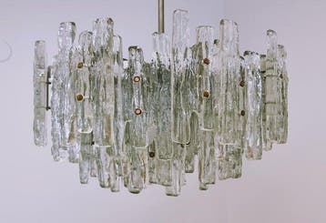 Kalmar - J.T. Kalmar - Plafondlamp - ijsglas