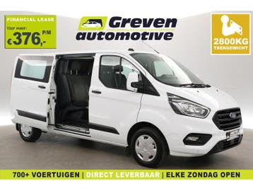 Ford Transit Custom 2.0 TDCI L2H1 | DC | 6 Zits | 2800kg, Wit, Nieuw, Ford, Handgeschakeld