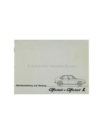 1975 ALFA ROMEO ALFASUD - L INSTRUCTIEBOEKJE DUITS, Auto diversen