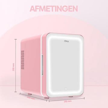 Mini koelkast - Skincare Fridge - Frigobox - 4 Liter - Roze, Witgoed en Apparatuur, Koelkasten en IJskasten, Verzenden, Zo goed als nieuw