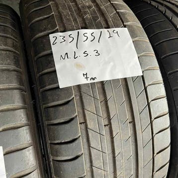 2 x Michelin Latitude Sport 3 235-55-19 Zomerbanden 7mm, 19 inch, Gebruikt, Ophalen of Verzenden, 235 mm