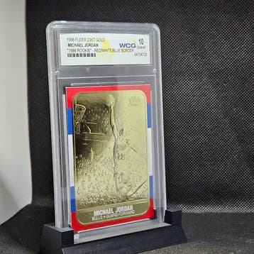 1998 Fleer Fleer 23KT Gold Michael Jordan Parallel card, Oro, Nieuw