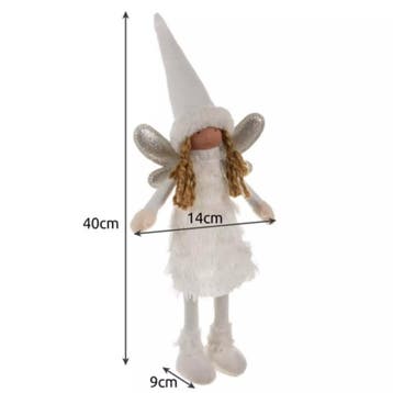 Ruhhy Fairy Kerstengel - Glittervleugels - Stabiele Decor..., Diversen, Kerst, Ophalen of Verzenden, Nieuw