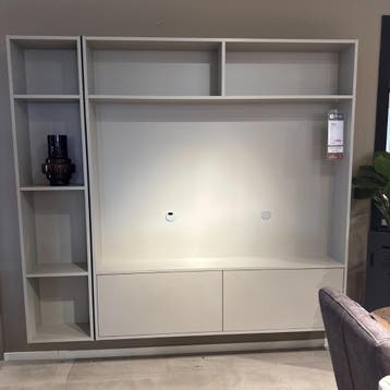 Wandkast Arinta - Melamine Eiken Grijs - IN.HOUSE, Ophalen of Verzenden, Nieuw, Eikenhout