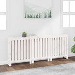 vidaXL Radiatorombouw 210x21x85 cm massief grenenhout wit, Verzenden, Nieuw