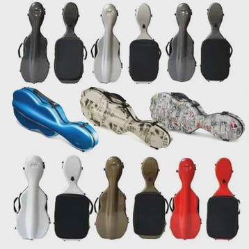 Carbon Fiber Vioolkoffer met Afneembare Tas - Dubbele Draagb, Verzenden