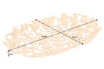 Decoratieve kom GINKGO LEAFS 40cm goud handgemaakt metaal -, Huis en Inrichting, Woonaccessoires | Vazen, Ophalen of Verzenden