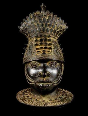 Bronzen hoofd uit Ife - Yoruba - Nigeria
