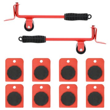 vidaXL Meubelrollers 8 stuks met lifters 9,8x7,5x3 cm 150 kg, Verzenden, Nieuw