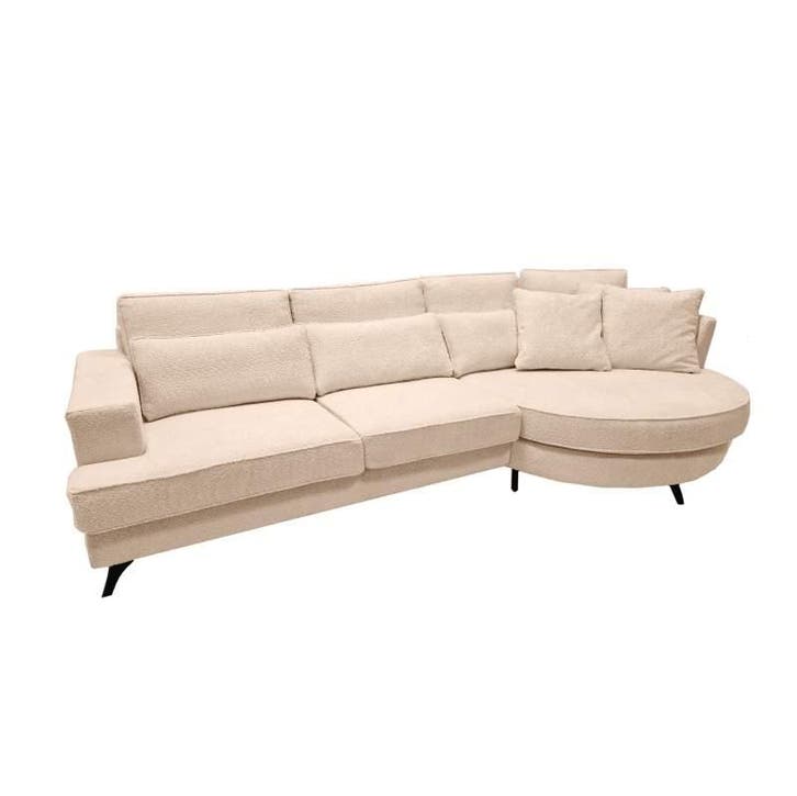 Loungebank Clinge - loungebanken - Beige, Huis en Inrichting, Banken | Sofa's en Chaises Longues, 150 cm of meer, Nieuw, 300 cm of meer
