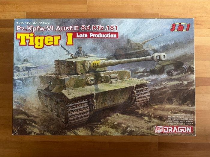 Dragon 1:35 - Modelbouwdoos - Tiger - Late Production -, Kinderen en Baby's, Speelgoed | Overig