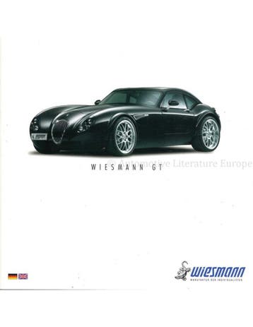 2005 WIESMANN GT BROCHURE ENGELS | DUITS, Nieuw, Author