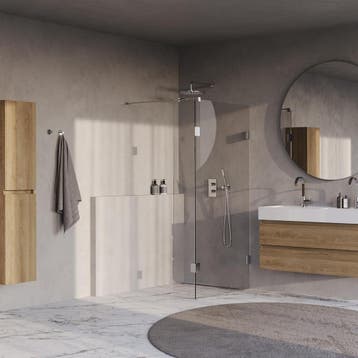 Brauer Void - Inloopdouche - Helder Glas - 90 x 200 cm - met, Ophalen of Verzenden, Nieuw, Rvs