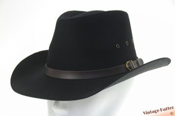 cowboy Western hoed katoen zwart en wit 57, 58 en 59 Nieuw, Ophalen of Verzenden, Nieuw, Hoed