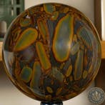 Bamboe Jasper Fijn gepolijste Bamboe Jasper-bol - Hoogte: