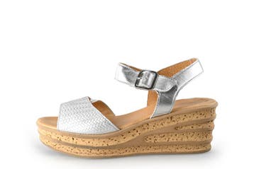 Gabor Sandalen in maat 41 Zilver, Overige kleuren, Verzenden, Gabor, Sandalen of Muiltjes