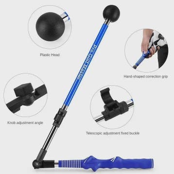 PGM Golf Swing Trainer - Verstelbare Lengte & Hoek voor Begi, Sport en Fitness, Verzenden, Nieuw