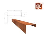 Cortenstaal u-profiel 300x20,4x15cm, Tuin en Terras, Bielzen en Borders, Overige materialen, Minder dan 25 cm, Border, Minder dan 25 cm
