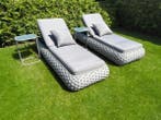 Veiling - Ligbeddenset incl. bijzettafel/kussens 3-delig, Tuin en Terras, Ligbedden, Nieuw