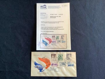 Nederland 1950 - Zomerzegels op FDC met attest Vleeming -, Gestempeld