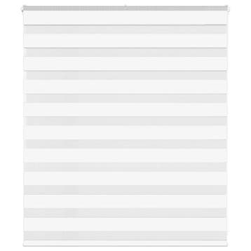 vidaXL Zebra Blind 125x100 cm stofbreedte 120,9 cm polyester, Verzenden, Nieuw, Wit