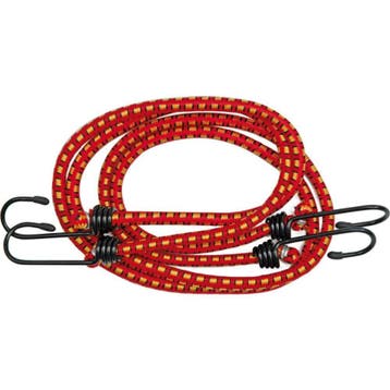 Snelbinder met spinhaak - 200 cm - Rood - 2 stuks, Ophalen of Verzenden, Nieuw