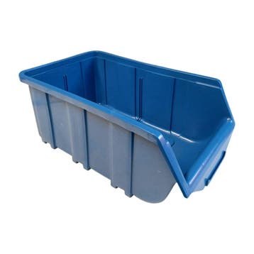 Magazijnbak, 219x368x148 mm, blauw kunststof, nieuw, Ophalen of Verzenden