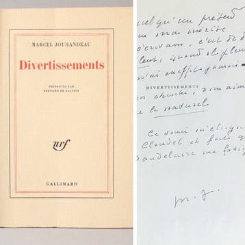 Signé ; Marcel Jouhandeau - Divertissements [1/10
