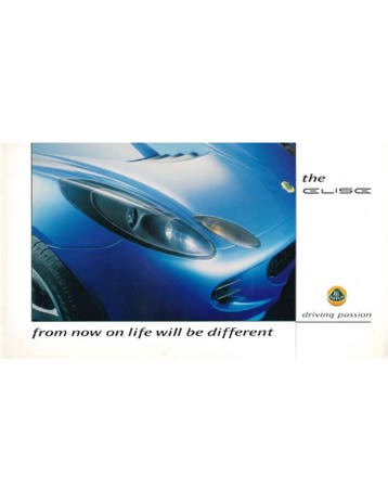 2000 LOTUS ELISE BROCHURE ENGELS, Boeken, Nieuw, Author