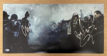 The Dark Knight Rises - 24x12 Panoramic photo, signed by, Nieuw