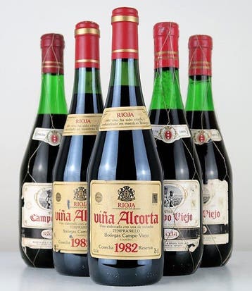 1969 Bodegas Campo Viejo x3 & 1982 Viña Alcorta x2 - Rioja, Nieuw