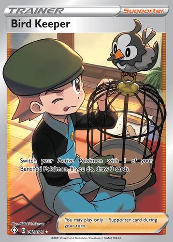 Bird Keeper 066/072 Full Art shining fates, Ophalen of Verzenden, Nieuw, Losse kaart, Foil