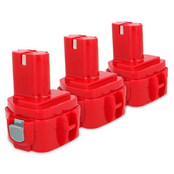 Startset: 3x Makita PA12 / 1220 / 1222, 123accu huismerk, Verzenden, Nieuw