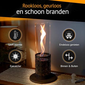 Sfeerhaard - Tafelhaard - Binnen & Buiten - Bio Ethanol - 40, Verzenden, Zo goed als nieuw