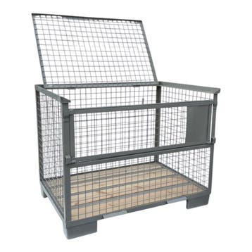 Gitterbox GB015 met anti-diefstalklep nieuw 1240x835x970mm