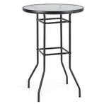 LIVSK Bartafel - Gehard Glas - Stevig Metaal - Elegant Desig, Huis en Inrichting, Tafels | Sidetables, Verzenden, Nieuw