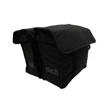 Beck Dubbele Fietstas Canvas Small Zwart, Verzenden, Nieuw