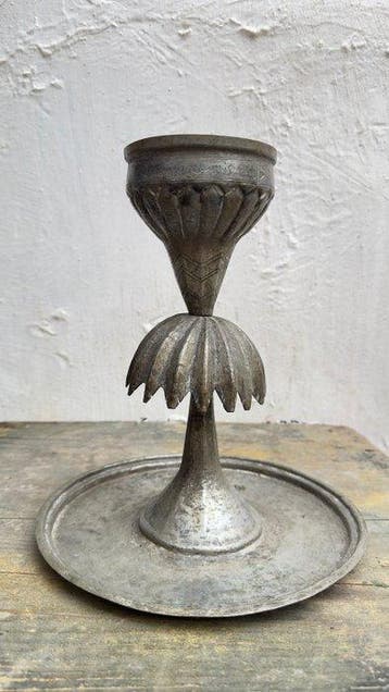 Ottomaanse kandelaar - Koper - Turkije - Begin 20e eeuw, Antiek en Kunst