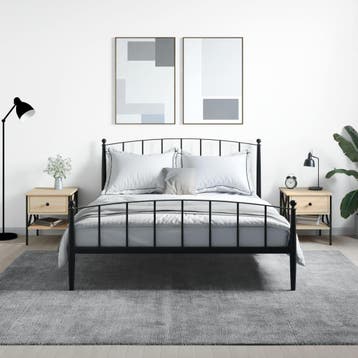 vidaXL Nachtkastjes 2 st 40x42x45 cm bewerkt hout sonoma, Minder dan 45 cm, Verzenden, Nieuw, Minder dan 55 cm