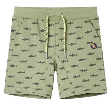 vidaXL Kindershorts met trekkoord 116 lichtkaki, Verzenden, Nieuw