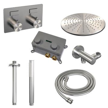 Brauer Brushed Edition Thermostatische Regendoucheset Inbouw, Ophalen of Verzenden, Nieuw