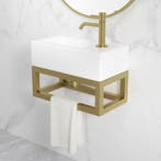 Wiesbaden Nick Frame voor Fontein - 395x150x215mm -, Huis en Inrichting, Badkamer | Badkamermeubels, Ophalen of Verzenden, Nieuw