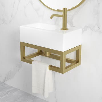Wiesbaden Nick Frame voor Fontein - 395x150x215mm -, Huis en Inrichting, Badkamer | Badkamermeubels, Ophalen of Verzenden, Nieuw