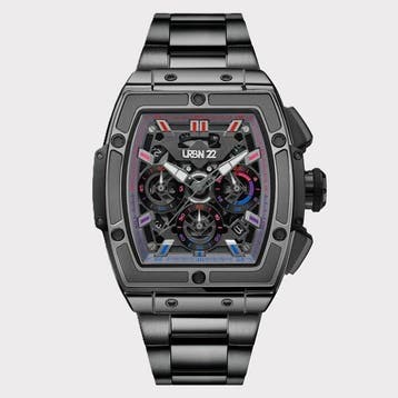 URBN22 - Skeleton - GunMetal - Seiko - Chronograph - New -, Sieraden, Tassen en Uiterlijk, Nieuw