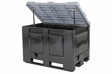 Palletbox BIG BOX - 1200 x 800 x H 830 mm - met deksel -, Ophalen of Verzenden, Nieuw