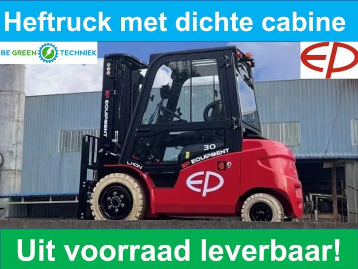 Elektrische heftruck | Dichte Cabine |Verwarmd | Vanaf:, Zakelijke goederen, Machines en Bouw | Heftrucks en Intern transport