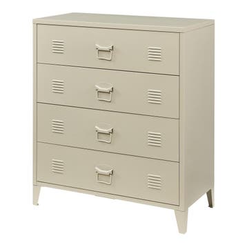 Ladekast Hämeenlinna commode met lades 92x80x40 cm camel [en, Verzenden, Nieuw